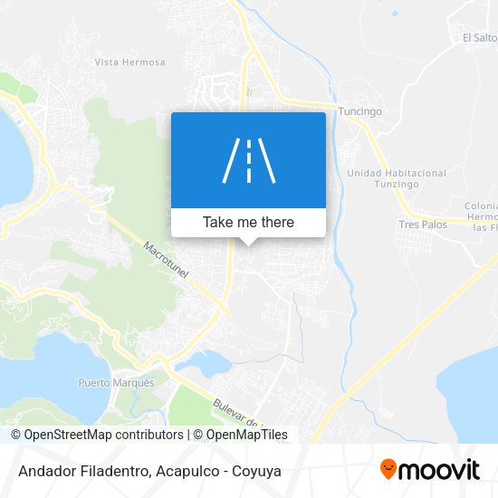 Mapa de Andador Filadentro