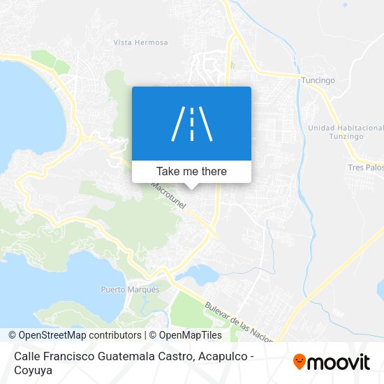 Mapa de Calle Francisco Guatemala Castro