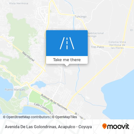 Mapa de Avenida De Las Golondrinas