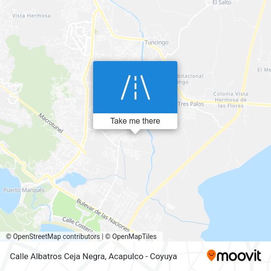 Calle Albatros Ceja Negra map