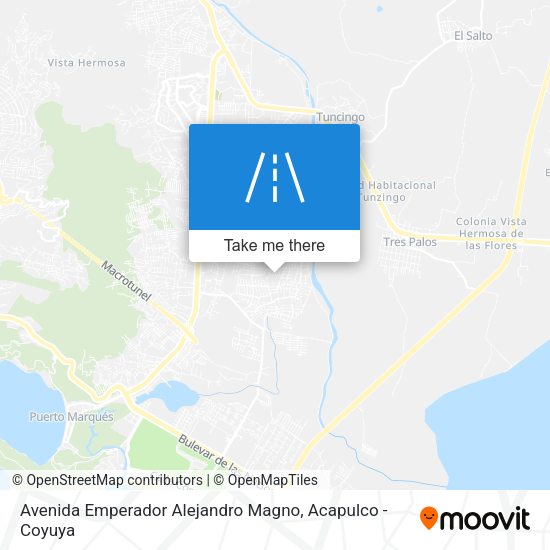 Avenida Emperador Alejandro Magno map