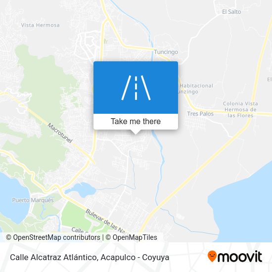 Calle Alcatraz Atlántico map