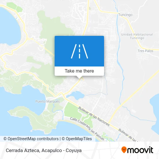 Cerrada Azteca map