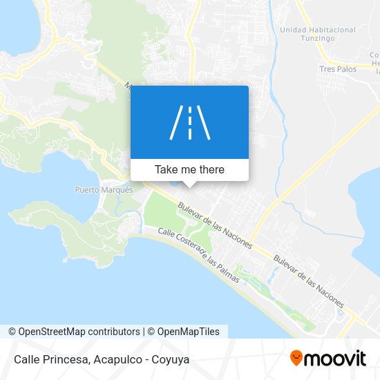 Mapa de Calle Princesa