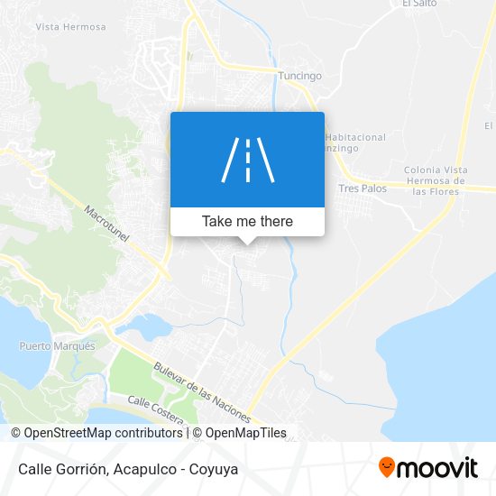 Mapa de Calle Gorrión