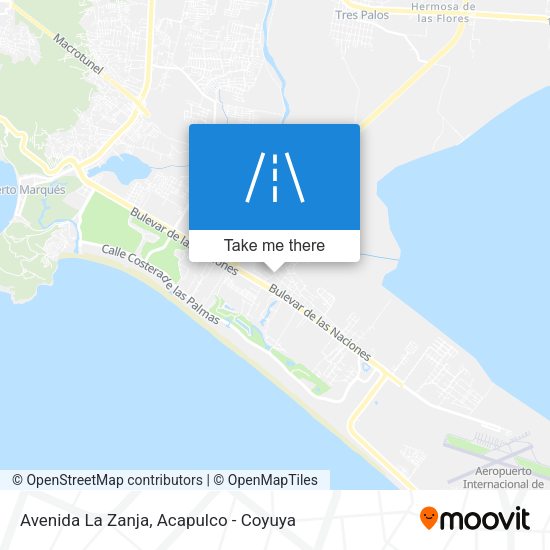 Avenida La Zanja map