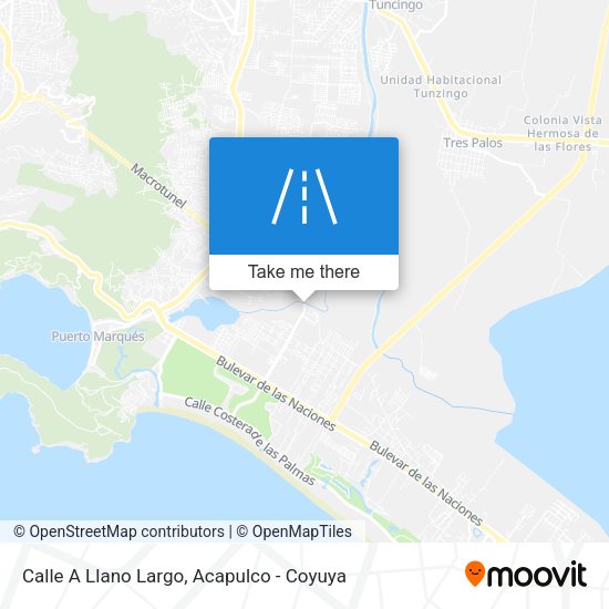 Mapa de Calle A Llano Largo