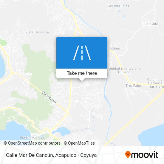 Mapa de Calle Mar De Cancún