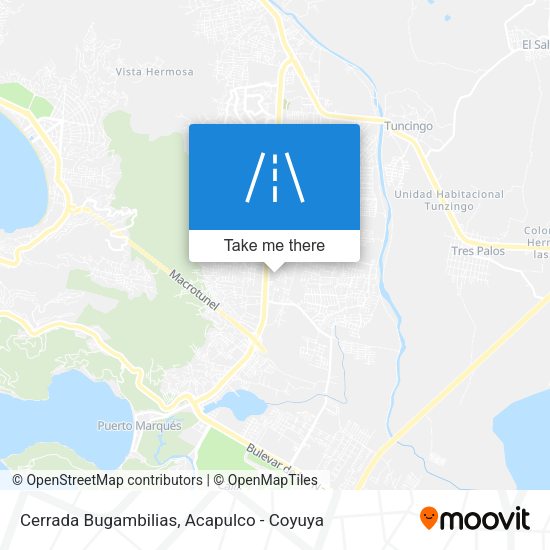 Cerrada Bugambilias map