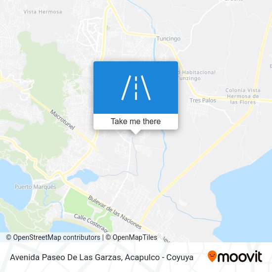 Avenida Paseo De Las Garzas map