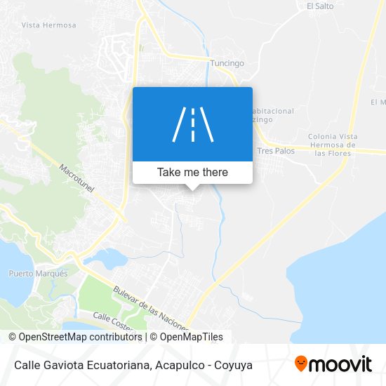 Calle Gaviota Ecuatoriana map