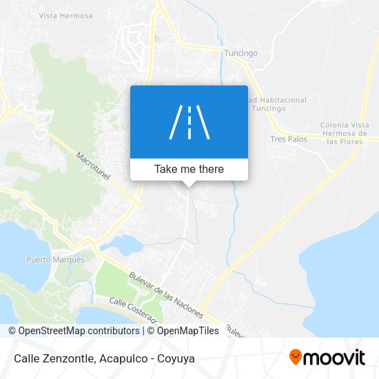 Mapa de Calle Zenzontle