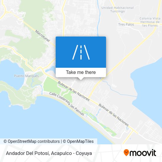 Andador Del Potosí map
