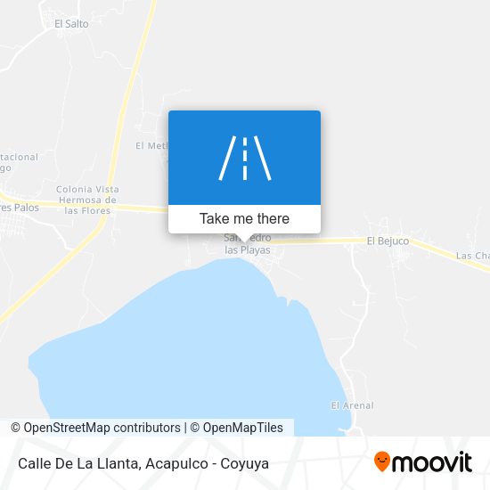 Mapa de Calle De La Llanta