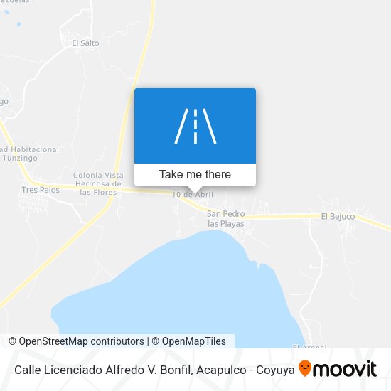 Calle Licenciado Alfredo V. Bonfil map