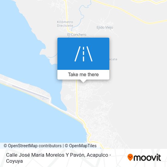 Mapa de Calle José María Morelos Y Pavón