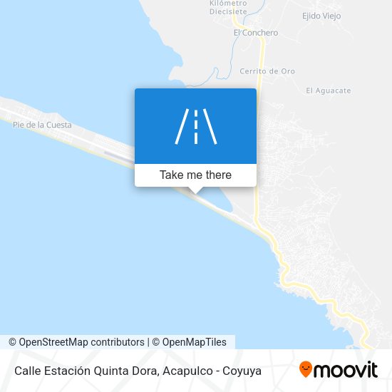 Mapa de Calle Estación Quinta Dora