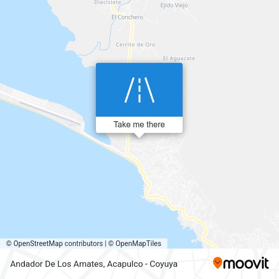 Andador De Los Amates map