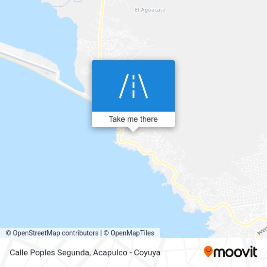 Mapa de Calle Poples Segunda