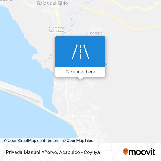 Privada Manuel Añorve map