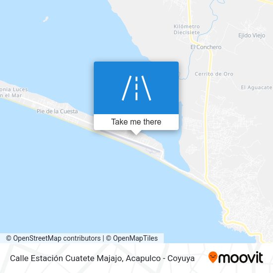 Calle Estación Cuatete Majajo map