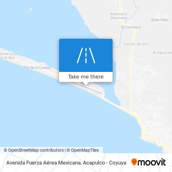 Mapa de Avenida Fuerza Aérea Mexicana