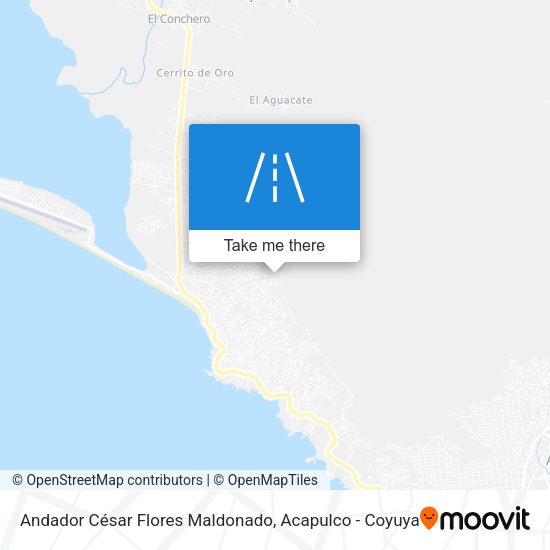 Andador César Flores Maldonado map