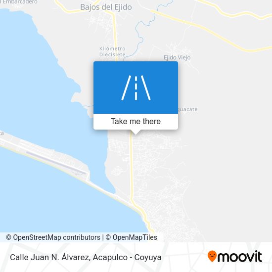Mapa de Calle Juan N. Álvarez