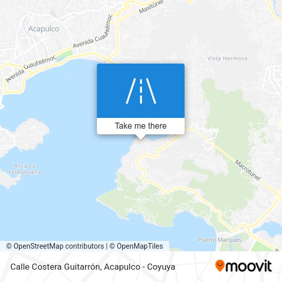 Mapa de Calle Costera Guitarrón
