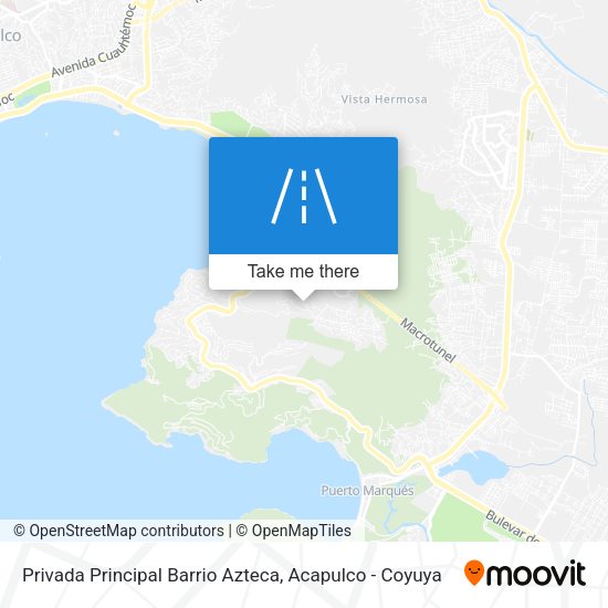 Privada Principal Barrio Azteca map