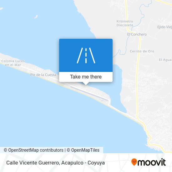 Mapa de Calle Vicente Guerrero