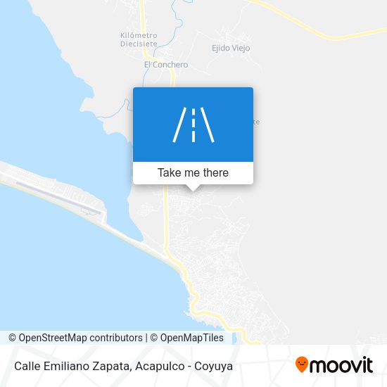 Mapa de Calle Emiliano Zapata