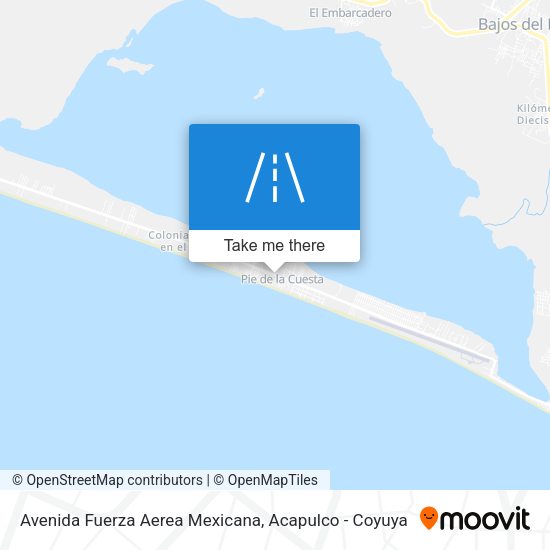 Avenida Fuerza Aerea Mexicana map