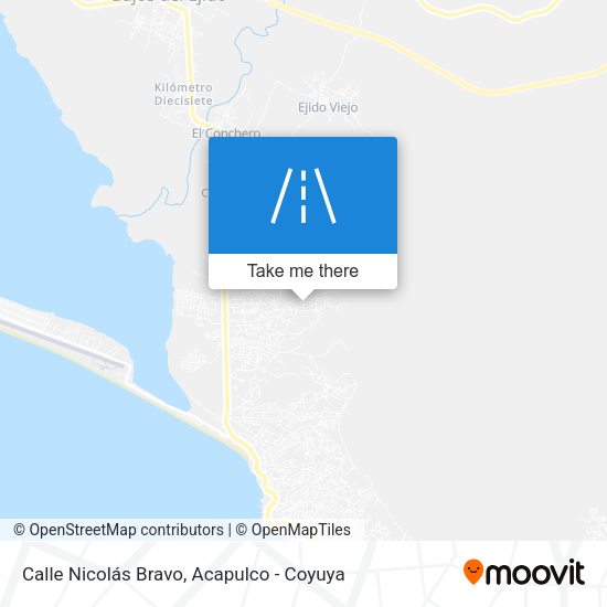 Calle Nicolás Bravo map