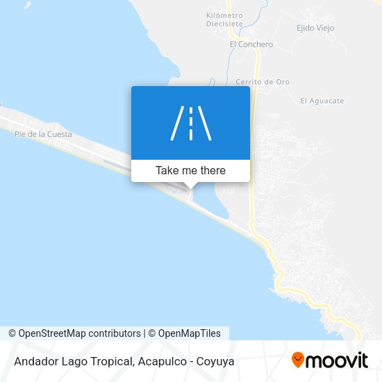 Mapa de Andador Lago Tropical