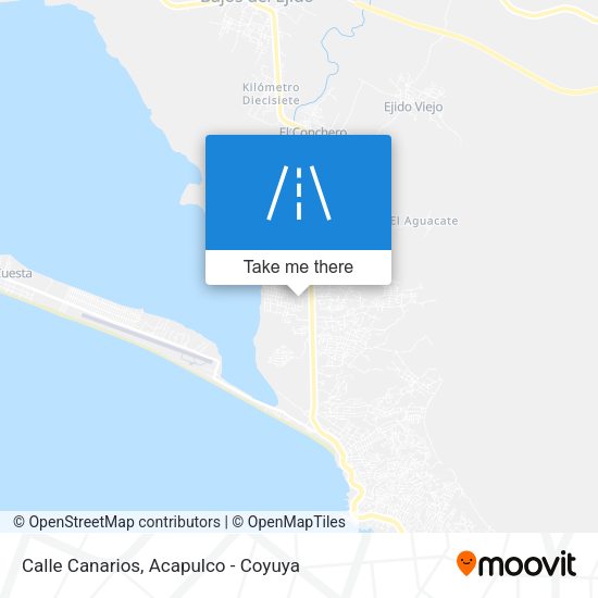 Mapa de Calle Canarios