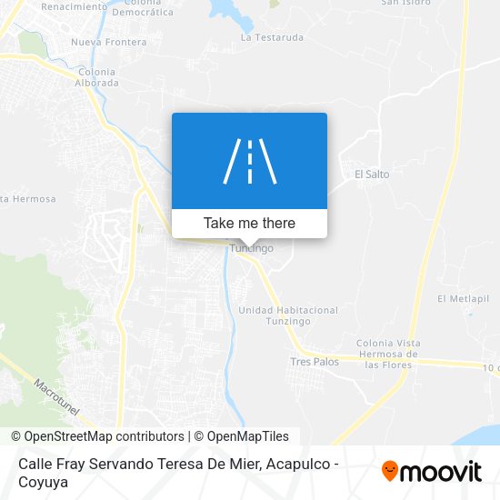 Mapa de Calle Fray Servando Teresa De Mier