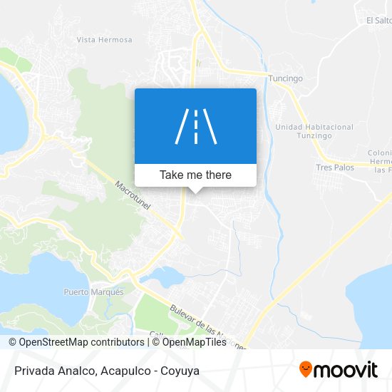 Mapa de Privada Analco
