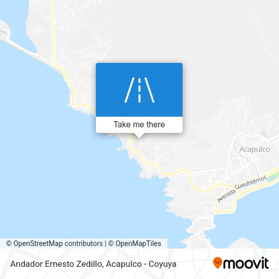 Andador Ernesto Zedillo map