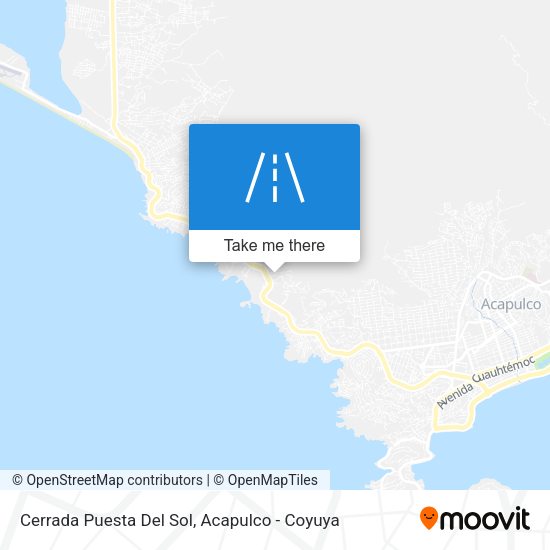 Cerrada Puesta Del Sol map