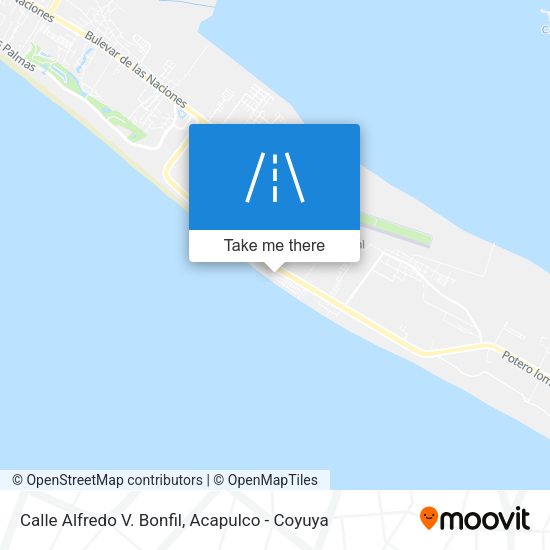Calle Alfredo V. Bonfil map