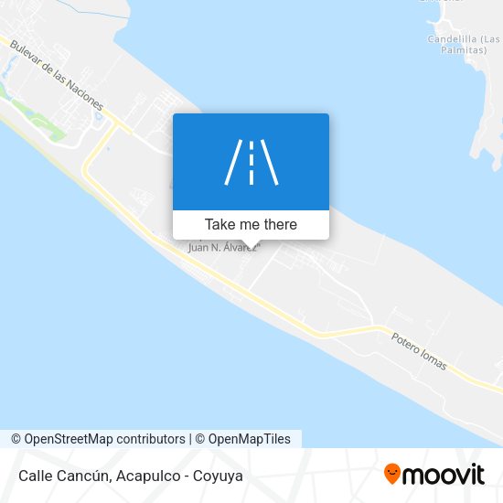 Mapa de Calle Cancún