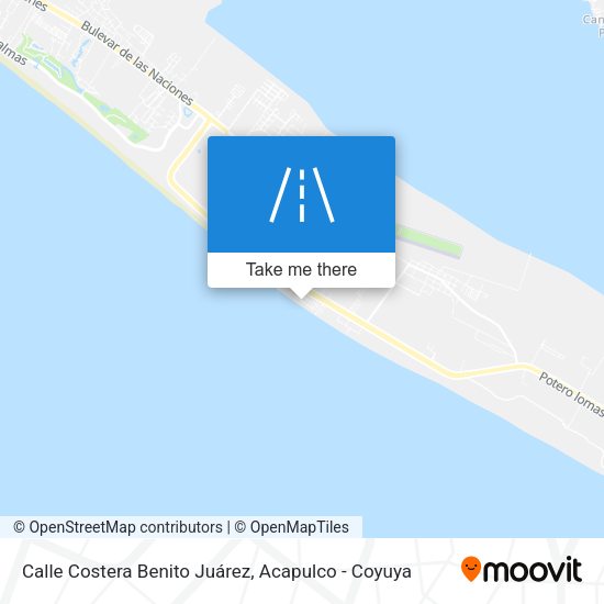 Calle Costera Benito Juárez map