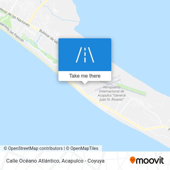 Calle Océano Atlántico map