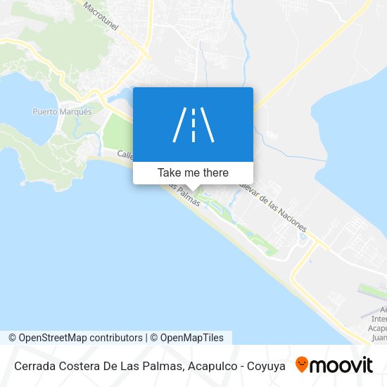 Mapa de Cerrada Costera De Las Palmas