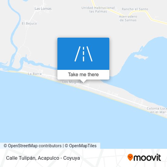 Mapa de Calle Tulipán