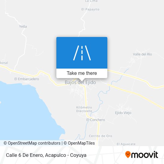 Mapa de Calle 6 De Enero