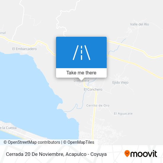 Cerrada 20 De Noviembre map