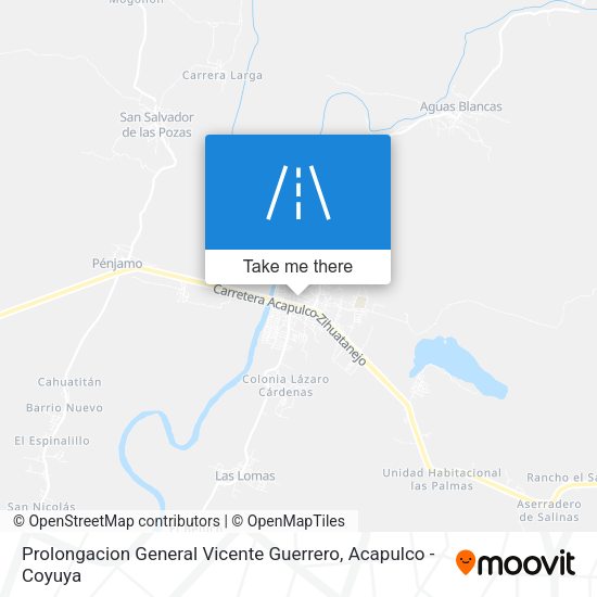 Prolongacion General Vicente Guerrero map