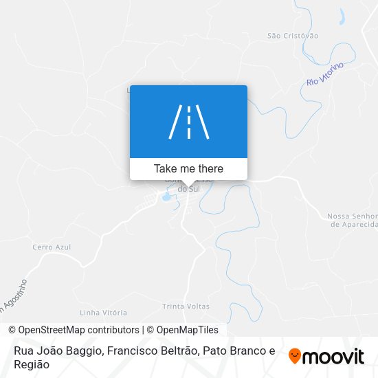 Rua João Baggio map